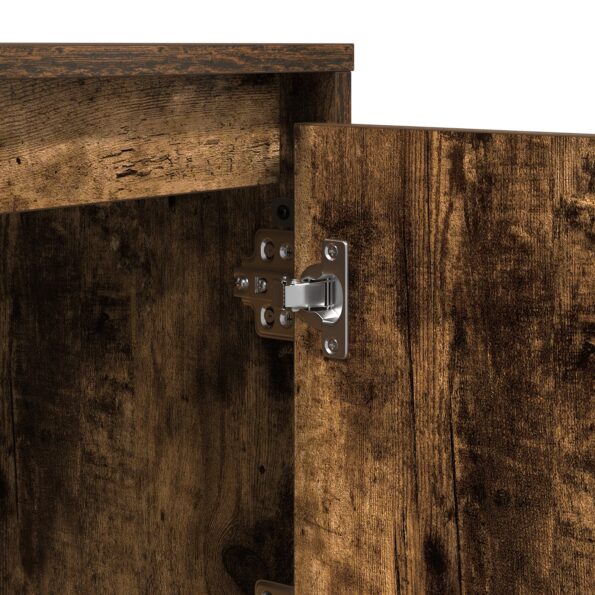 vidaXL Nočný stolík s LED svetlami Dymený dub 39x34,5x50 cm – Obrázok 11