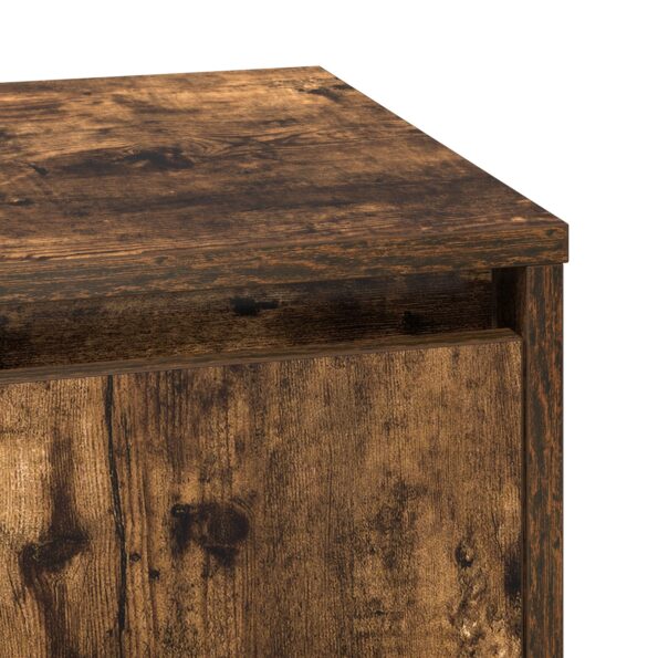 vidaXL Nočný stolík s LED svetlami Dymený dub 39x34,5x50 cm – Obrázok 9