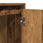 vidaXL Nočné stolíky s LED svetlami 2 kusy Staré drevo 39x34,5x50 cm – Obrázok 13