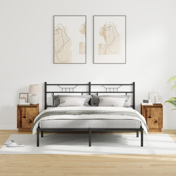 869607_5.jpg vidaXL Nočné stolíky s LED svetlami 2 kusy Staré drevo 39x34,5x50 cm – Obrázok 5