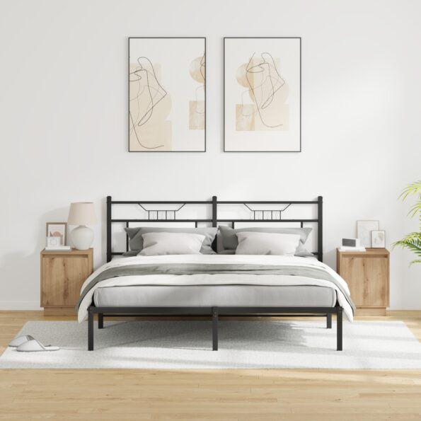 vidaXL Nočné stolíky s LED svetlami 2 ks Artisan Oak 39x34,5x50 cm – Obrázok 5