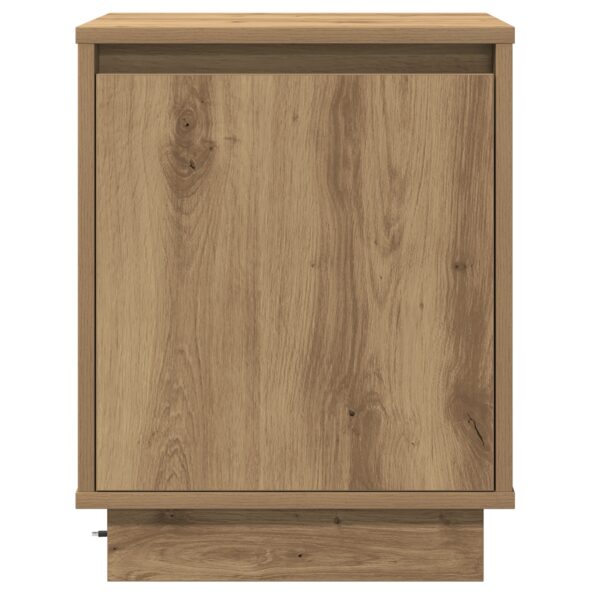 vidaXL Nočné stolíky s LED svetlami 2 ks Artisan Oak 39x34,5x50 cm – Obrázok 8