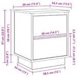 vidaXL Biely nočný stolík s LED svetlami 39x34.5x50 cm – Obrázok 12