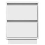 vidaXL Biely nočný stolík s LED svetlami 39x34.5x50 cm – Obrázok 6