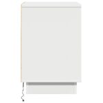 vidaXL Biely nočný stolík s LED svetlami 39x34.5x50 cm – Obrázok 7