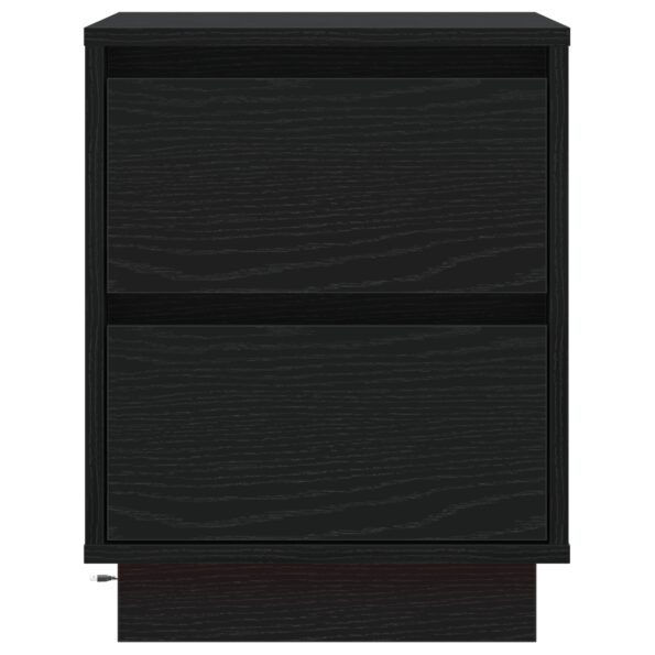 vidaXL Nočný stolík s LED svetlami čierny 39x34.5x50 cm – Obrázok 7