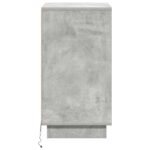 vidaXL nočná komoda s LED betónová sivá 39x34.5x65 cm kompozitné drevo – Obrázok 7