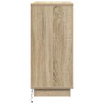 vidaXL Nočný stolík s LED osvetlením Sonoma Dub 71x34,5x75 cm Vyrobené z drevotriesky – Obrázok 7