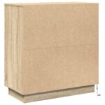 vidaXL Nočný stolík s LED osvetlením Sonoma Dub 71x34,5x75 cm Vyrobené z drevotriesky – Obrázok 8