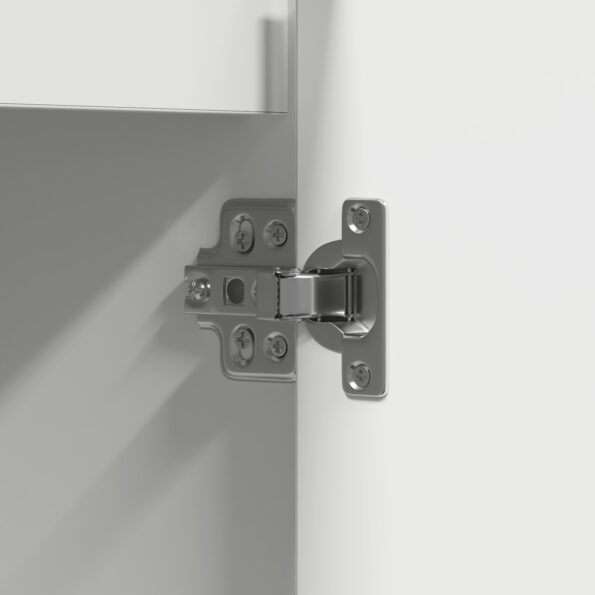 vidaXL LED nočný stolík bielej farby - 71x34,5x75 cm, kompozitné drevo – Obrázok 11