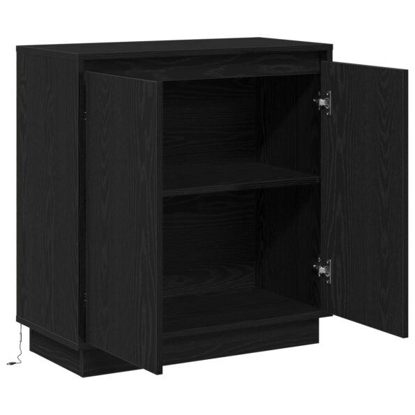869643_6.jpg vidaXL Zásuvková komoda s LED, čierny dub, 71x34,5x75 cm, z inžinierovaného dreva – Obrázok 6