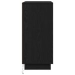 vidaXL Zásuvková komoda s LED, čierny dub, 71x34,5x75 cm, z inžinierovaného dreva – Obrázok 8