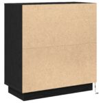 vidaXL Zásuvková komoda s LED, čierny dub, 71x34,5x75 cm, z inžinierovaného dreva – Obrázok 9