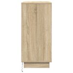 vidaXL Komoda s LED v sonomanském dube - 71 x 34.5 x 75 cm - Vyrobené z kompozitného dreva – Obrázok 8