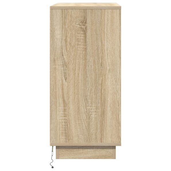 869644_8.jpg vidaXL Komoda s LED v sonomanském dube - 71 x 34.5 x 75 cm - Vyrobené z kompozitného dreva – Obrázok 8