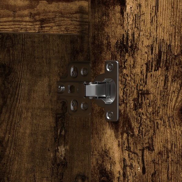 vidaXL Komoda s LED, dymený dub, 71x34,5x75 cm, z inžinierskeho dreva – Obrázok 11