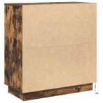 vidaXL Komoda s LED, dymený dub, 71x34,5x75 cm, z inžinierskeho dreva – Obrázok 9