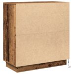 vidaXL Komoda s LED - Ošúchané drevo 71x34,5x75 cm, Zostavené drevo – Obrázok 9