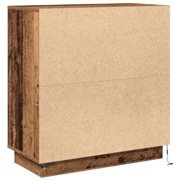 869648_9.jpg vidaXL Komoda s LED - Ošúchané drevo 71x34,5x75 cm, Zostavené drevo – Obrázok 9