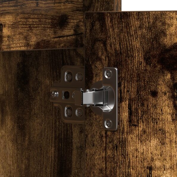 vidaXL Komoda s LED dymený dub 71x34,5x75 cm z kompozitného dreva – Obrázok 11