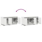 vidaXL TV skrinka biela 100x38x49 cm kompozitné drevo – Obrázok 13