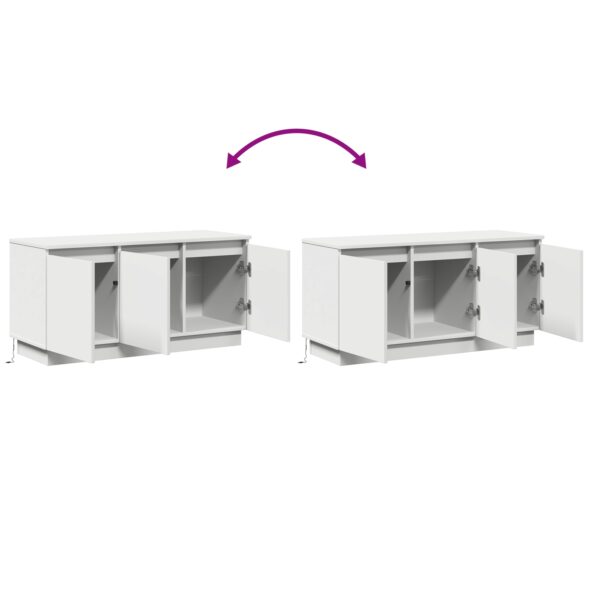 vidaXL TV skrinka biela 100x38x49 cm kompozitné drevo – Obrázok 13