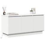 vidaXL TV skrinka biela 100x38x49 cm kompozitné drevo – Obrázok 3