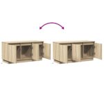 vidaXL TV skrinka Slnečný dub 100x38x49 cm Inžinierske drevo – Obrázok 13