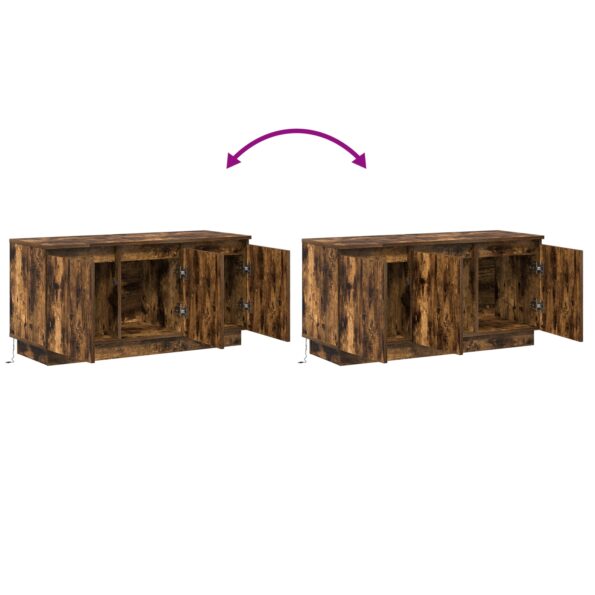 vidaXL TV skrinka Dymený dub 100x38x49 cm Kompozitné drevo – Obrázok 13