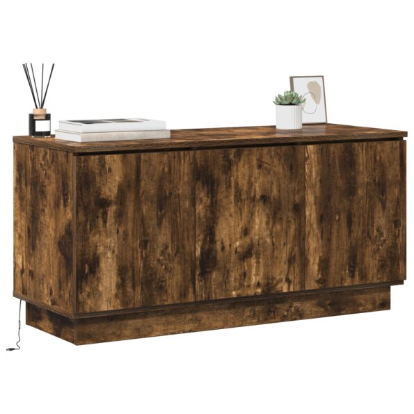 vidaXL TV skrinka Dymený dub 100x38x49 cm Kompozitné drevo – Obrázok 3