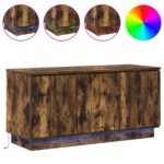 vidaXL TV skrinka Dymený dub 100x38x49 cm Kompozitné drevo – Obrázok 4