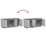 vidaXL TV skrinka Sivá Sonoma 100x38x49 cm Kompozitné drevo – Obrázok 13