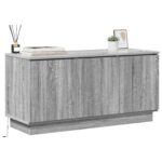 vidaXL TV skrinka Sivá Sonoma 100x38x49 cm Kompozitné drevo – Obrázok 3