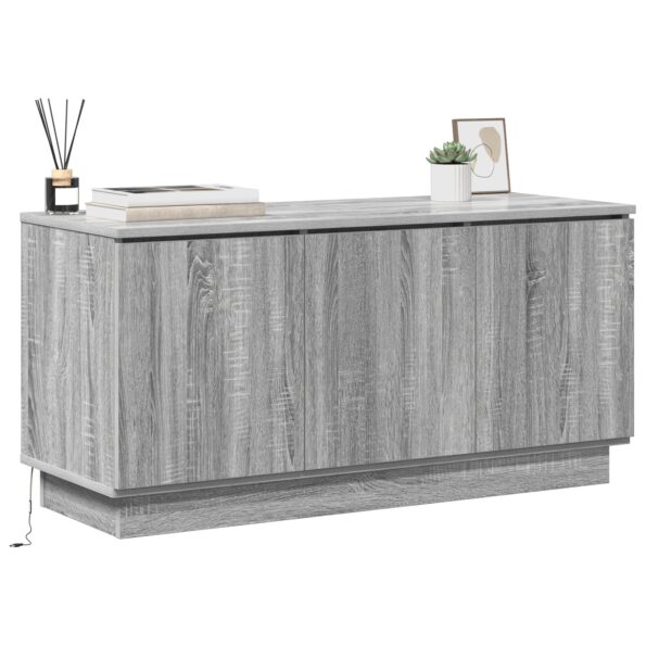 vidaXL TV skrinka Sivá Sonoma 100x38x49 cm Kompozitné drevo – Obrázok 3