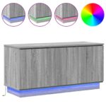 vidaXL TV skrinka Sivá Sonoma 100x38x49 cm Kompozitné drevo – Obrázok 4