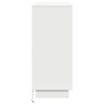 vidaXL Komoda s LED Biela 90x32x75 cm Z masívu – Obrázok 8