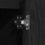 vidaXL Komoda s LED, Čierny Dub, 90x32x75 cm, Zložené Drevo – Obrázok 11