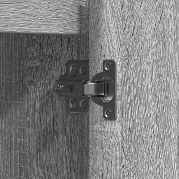 vidaXL Komoda s LED svetlom šedá Sonoma 90x32x75 cm z inžinierskeho dreva – Obrázok 11