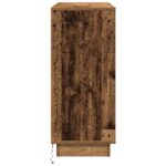 vidaXL Komoda s LED, staré drevo, 90x32x75 cm, z inžinierskeho dreva – Obrázok 8