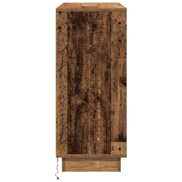869680_8.jpg vidaXL Komoda s LED, staré drevo, 90x32x75 cm, z inžinierskeho dreva – Obrázok 8