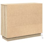 vidaXL Komoda s LED Sonoma dub 90x32x75 cm z inžinierskeho dreva – Obrázok 9