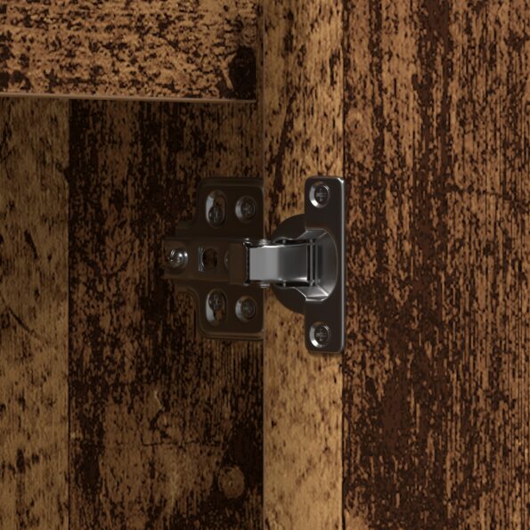 vidaXL Komoda s LED staré drevo 90x32x75 cm z inžinierskeho dreva – Obrázok 11