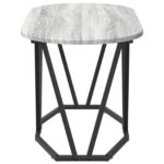 vidaXL Sivý konferenčný stolík Sonoma - 80x40x40.5 cm, Vyrobený z inžinierstva dreva a kovu – Obrázok 5