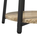 vidaXL Stolík 2 ks Sonoma Dub, Drevovláknitá doska a Kov – Obrázok 8