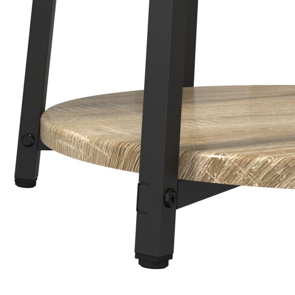 vidaXL Stolík 2 ks Sonoma Dub, Drevovláknitá doska a Kov – Obrázok 8