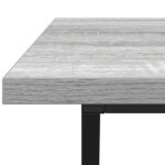 vidaXL sivý konferenčný stolík 100x50x40 cm vyrobený z inžinierstva dreva a kovu – Obrázok 7