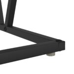 vidaXL sivý konferenčný stolík 100x50x40 cm vyrobený z inžinierstva dreva a kovu – Obrázok 8
