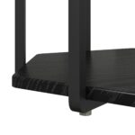 vidaXL Bočný stôl 2 ks Čierna Dubový kompozit a kov – Obrázok 6