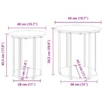 vidaXL Bočný stôl 2 ks Čierna Dubový kompozit a kov – Obrázok 7