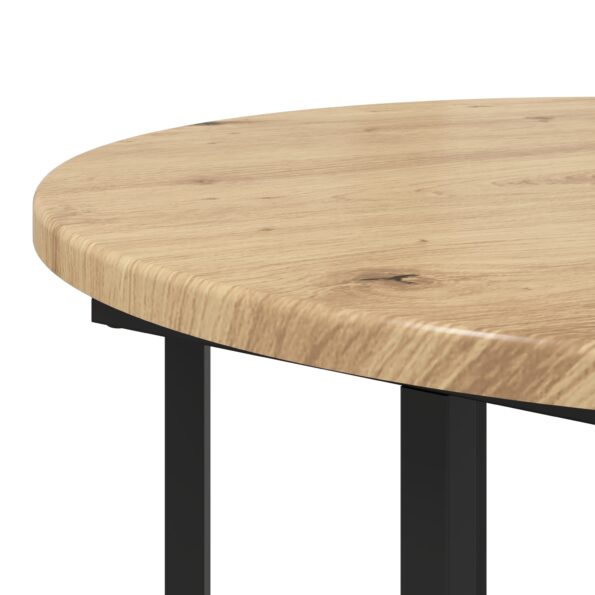 vidaXL Bočný stôl 2 ks z umelej hmoty a kovu – Obrázok 6